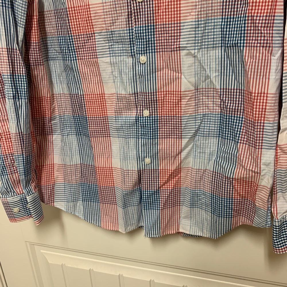 Perry Ellis Plaid Button Down - Picture 3 of 4